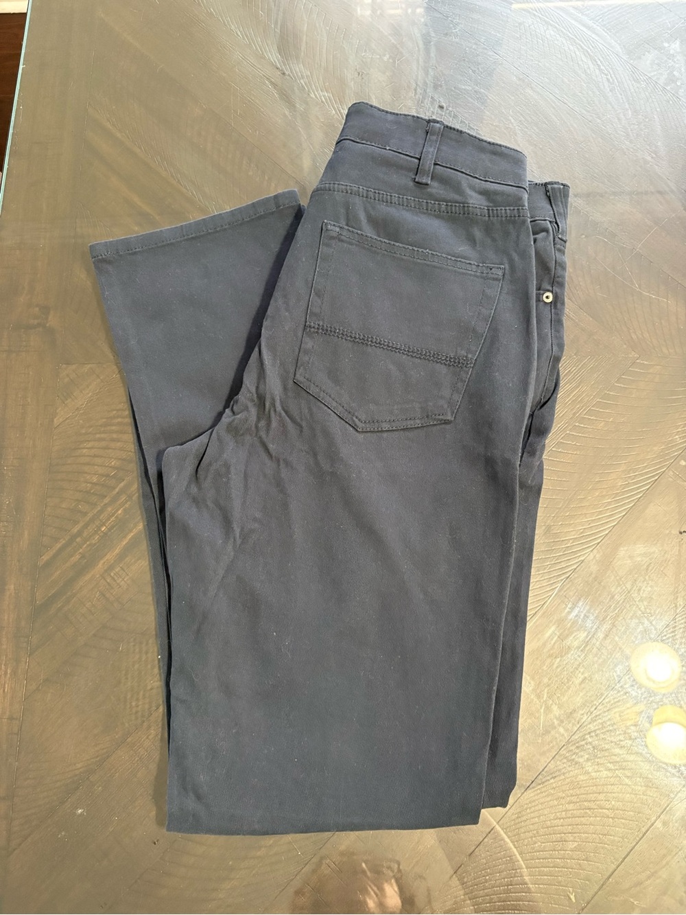 Iron Co Men's 32x32 Slim Straight Jeans - Navy Blue